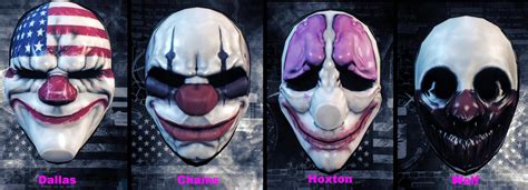 payday 2 mask list.